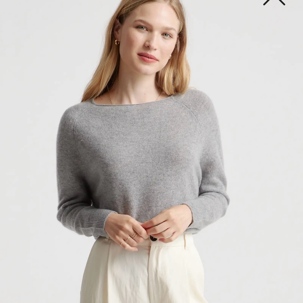 Quince Cashmere Boatneck Sweater